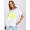 Italy Moda Marškinėliai-DHJ-TS-6860.26X-balta-geltona