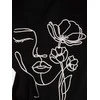 Italy Moda Marškinėliai moterims-IR-TS-R2699.67-juoda