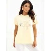 Italy Moda T-shirt-IR-TS-R2766.60-jasny geltona