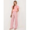 Italy Moda T-shirt-IT-TS-22397.89-ciemny rožinis