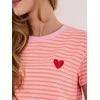 Italy Moda T-shirt-IT-TS-22397.89-ciemny rožinis