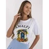 Italy Moda Marškinėliai moterims-MI-TS-M3221G.75-balta