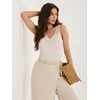 Italy Moda Top-MI-TP-A30909.95-jasny smėlio spalva