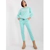 Italy Moda Veliūrinis komplektas moterimsDHJ-KMPL-8328.48-mietowy