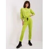 Italy Moda Veliūrinis komplektas moterimsDHJ-KMPL-8328.86-šviesiai žalia