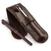 Solier Accessories Leather men s pen case SA12 CAMEL