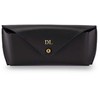 Solier Accessories Personalized genuine leather spectacle case Solier SA37 juodas