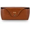 Solier Accessories Personalized genuine leather spectacle case Solier SA37 camel