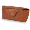 Solier Accessories Personalized genuine leather spectacle case Solier SA37 camel