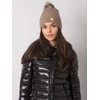 Kepurė Rue Paris Cap-JK-CZ-24.30-tamsiai smėlio spalvos