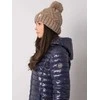 Kepurė Rue Paris Cap-JK-CZ-31.18-tamsiai smėlio spalvos