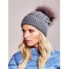 Kepurė Wool Fashion Italia Cap-AT-CZ-173501.44-tamsiai pilka