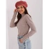 Kepurė Wool Fashion Italia Cap-AT-CZ-231305.85P-tamsiai oranžinė