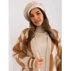 Kepurė Wool Fashion Italia Cap-AT-CZ-231605.21P-šviesiai smėlio spalvos