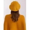 Kepurė Wool Fashion Italia Cap-AT-CZ-231605.21P-tamsiai geltona