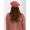 Kepurė Wool Fashion Italia Cap-AT-CZ-231605.24P-tamsiai rožinė