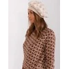 Kepurė Wool Fashion Italia Cap-AT-CZ-2318.26-šviesiai smėlio spalvos