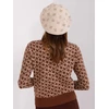 Kepurė Wool Fashion Italia Cap-AT-CZ-2318.26-šviesiai smėlio spalvos