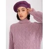 Kepurė Wool Fashion Italia Cap-AT-CZ-2318.27-tamsiai violetinė