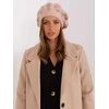 Kepurė Wool Fashion Italia Cap-AT-CZ-2318.30-smėlio spalvos