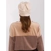 Kepurė Wool Fashion Italia Cap-AT-CZ-23250.01P-šviesiai smėlio spalvos