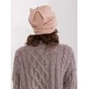 Kepurė Wool Fashion Italia Cap-AT-CZ-23250.01P-tamsiai rožinė