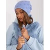 Kepurė Wool Fashion Italia Cap-AT-CZ-2325.86-mėlyna