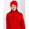 Kepurė Wool Fashion Italia Cap-AT-CZ-2325.96-raudona