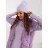 Kepurė Wool Fashion Italia Cap-AT-CZ-2328.11P-šviesiai violetinė