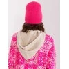 Kepurė Wool Fashion Italia Cap-AT-CZ-2328.38P-tamsiai rožinė