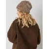 Kepurė Wool Fashion Italia Cap-AT-CZ-16801.38-tamsiai smėlio spalvos