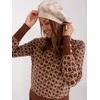 Kepurė Wool Fashion Italia Cap-AT-CZ-2318.26-šviesiai smėlio spalvos
