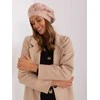 Kepurė Wool Fashion Italia Cap-AT-CZ-2318.30-smėlio spalvos