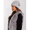 Kepurė Wool Fashion Italia Cap-AT-CZ-23250.61P-pilka