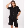 Lakerta Laisvalaikio kostiumas moterims-LK-KMPL-510096.96-juoda