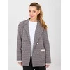 Lakerta Švarkas moterims -LK-MA-510149.93-juoda-rožinis