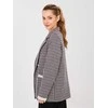 Lakerta Švarkas moterims -LK-MA-510149.93-juoda-rožinis