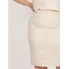 Lakerta Spódnica-LK-SD-506697.95-smėlio spalvos