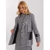 Lakerta Švarkas moterims -LK-MA-509511.99-balta-juoda