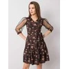 Lakerta Suknelė-LK-SK-508378.31P-juoda-smėlio spalvos
