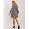 Lakerta Suknelė-LK-SK-509107.00X-pilka-juoda