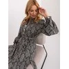 Lakerta Suknelė-LK-SK-509107.00X-pilka-juoda