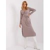 Lakerta Suknelė-LK-SK-509456.99-tamsiai smėlio spalvos