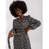 Lakerta Suknelė-LK-SK-509474-2,55P-pilka-juoda