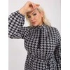 Lakerta Suknelė-LK-SK-509476.28P-pilka-juoda