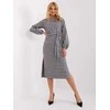 Lakerta Suknelė-LK-SK-509516.04-balta-juoda