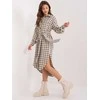 Lakerta Suknelė-LK-SK-509521.48-juoda-smėlio spalvos
