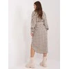 Lakerta Suknelė-LK-SK-509521.48-juoda-smėlio spalvos