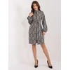 Lakerta Suknelė-LK-SK-509526-1,06-pilka-juoda