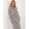 Lakerta Suknelė-LK-SK-509797.27-balta-juoda